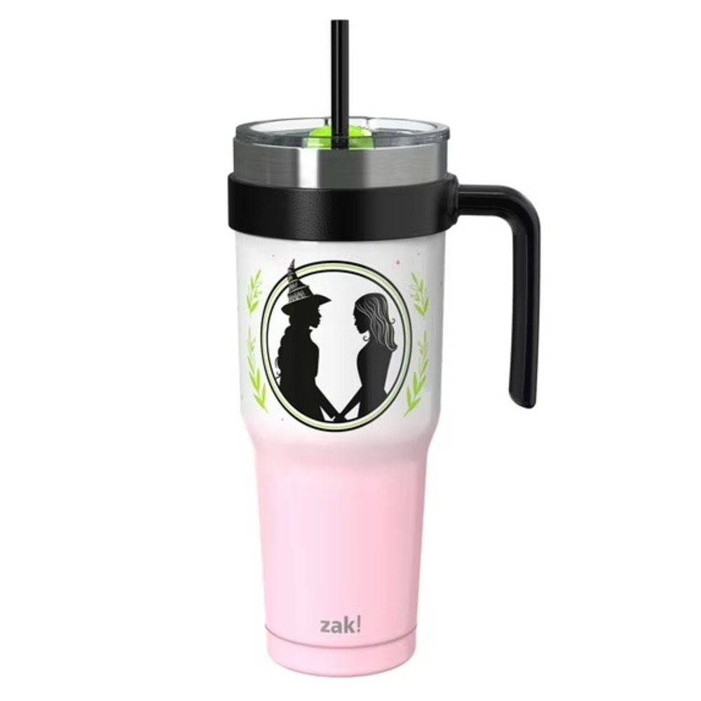 Zak Designs 40oz Wicked Straw Handle Tumbler,‎ Ombre